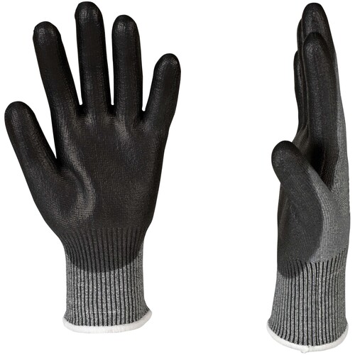 OX-ON Schnittschutzhandschuh  Nylon / Cut Basic 9000 / Gr. 8 / grau-schwarz Produktbild Additional View 3 L