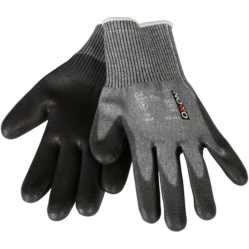 OX-ON Schnittschutzhandschuh  Nylon / Cut Basic 9000 / Gr. 8 / grau-schwarz Produktbild Additional View 4 L
