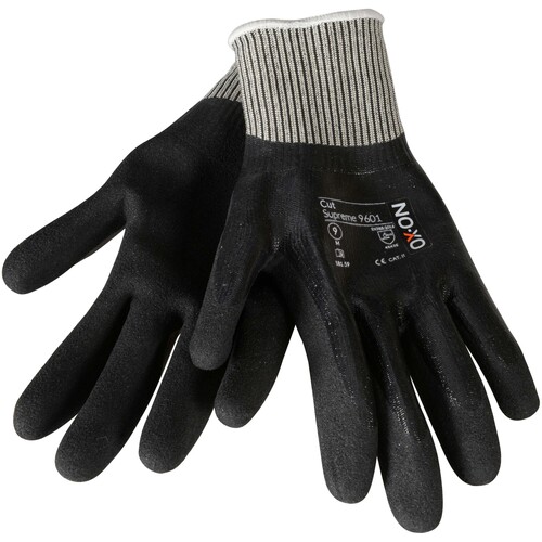 OX-ON Schnittschutzhandschuh Polyester / Cut Supreme 9601 / Gr. 7 / schwarz Produktbild Additional View 4 L