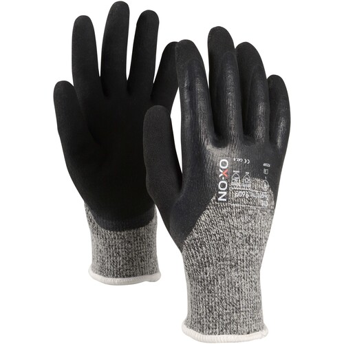 OX-ON Schnittschutzhandschuh Baumwoll- Strick / Cut Supreme 9603 / Gr. 11 / schwarz-grau Produktbild