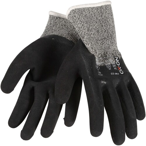 OX-ON Schnittschutzhandschuh Baumwoll- Strick / Cut Supreme 9603 / Gr. 11 / schwarz-grau Produktbild Additional View 4 L