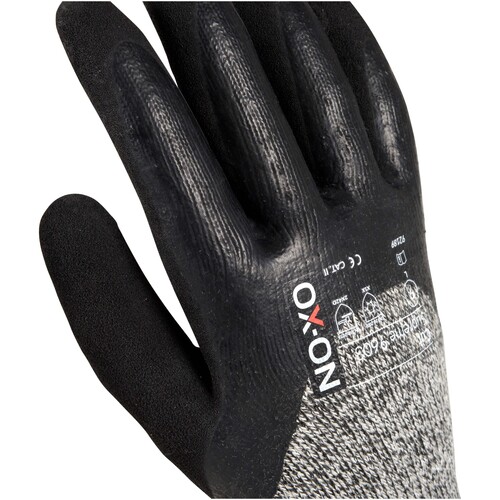 OX-ON Schnittschutzhandschuh Baumwoll- Strick / Cut Supreme 9603 / Gr. 11 / schwarz-grau Produktbild Additional View 5 L