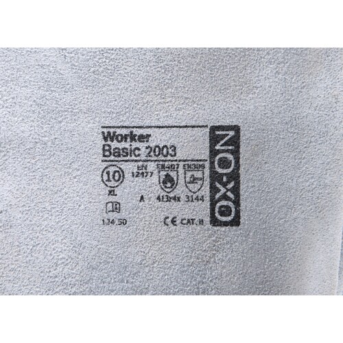 Rindspaltlederhandschuh OX-ON Basic 2003 Gr.10 / weiß-grau Produktbild Additional View 4 L