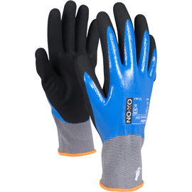 OX-ON Montagehandschuh Nylon-Strick / Flexible Supreme 1604 / Gr. 10  / blau-schwarz Produktbild