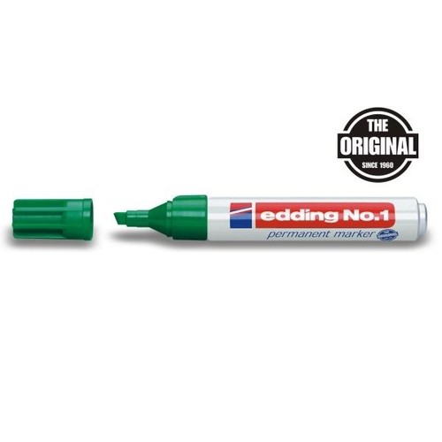 Permanentmarker No.1 1-5mm Keilspitze grün Edding 4-1004 Produktbild