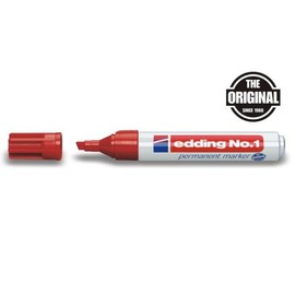 Permanentmarker No.1 1-5mm Keilspitze rot Edding 4-1002 Produktbild