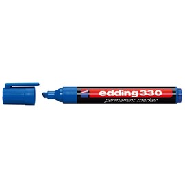 Permanentmarker 330 1-5mm Keilspitze blau Edding 4-330003 Produktbild