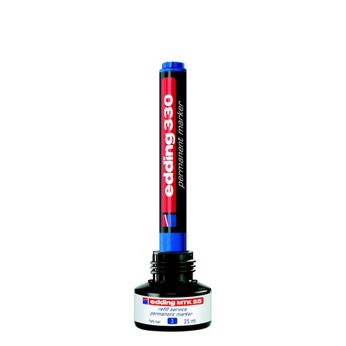 Permanentmarker 330 1-5mm Keilspitze blau Edding 4-330003 Produktbild Additional View 2 L