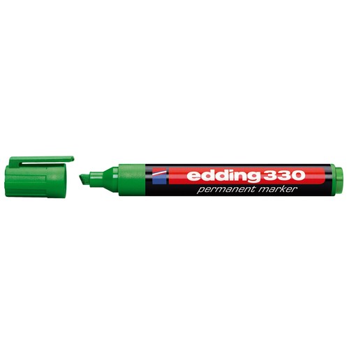 Permanentmarker 330 1-5mm Keilspitze grün Edding 4-330004 Produktbild
