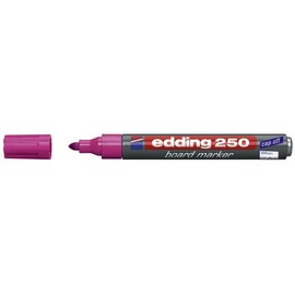 Whiteboardmarker 250 1,5-3mm Rundspitze rosa trocken abwischbar Edding 4-250009 Produktbild