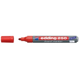 Whiteboardmarker 250 1,5-3mm Rundspitze rot trocken abwischbar Edding 4-250002 Produktbild