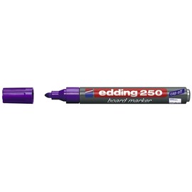Whiteboardmarker 250 1,5-3mm Rundspitze violett trocken abwischbar Edding 4-250008 Produktbild