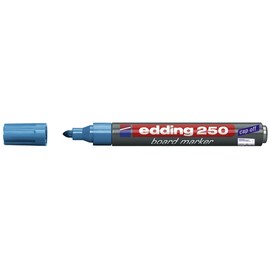 Whiteboardmarker 250 1,5-3mm Rundspitze hellblau trocken abwischbar Edding 4-250010 Produktbild