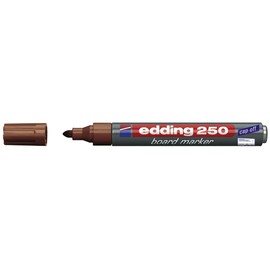 Whiteboardmarker 250 1,5-3mm Rundspitze braun trocken abwischbar Edding 4-250007 Produktbild