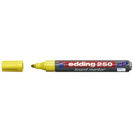 Whiteboardmarker 250 1,5-3mm Rundspitze gelb trocken abwischbar Edding 4-250005 Produktbild