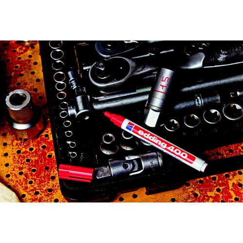 Permanentmarker 400 1mm Rundspitze rot Edding 4-400002 Produktbild Additional View 1 L