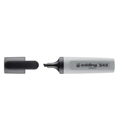 Textmarker 345 Copylighter 2-5mm Keilspitze grau Edding 4-345012 Produktbild