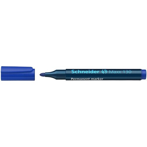 Permanentmarker Maxx 130 1-3mm Rundspitze blau Schneider 113003 Produktbild Front View L