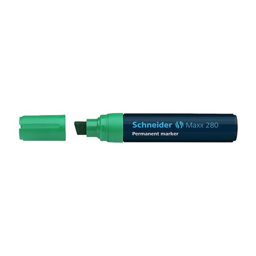 Permanentmarker Maxx 280 4-12mm Keilspitze grün Schneider 128004 Produktbild Front View L