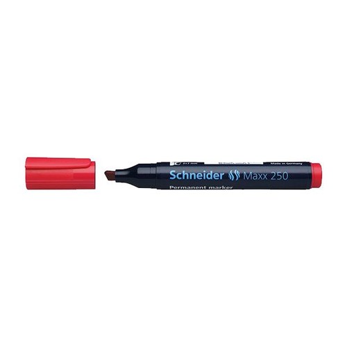 Permanentmarker Maxx 250 2-7mm Keilspitze rot Schneider 125002 Produktbild Front View L