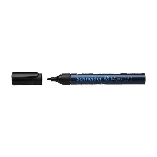 Permanentmarker Maxx 230 1-3mm Rundspitze schwarz Schneider 123001 Produktbild Front View L