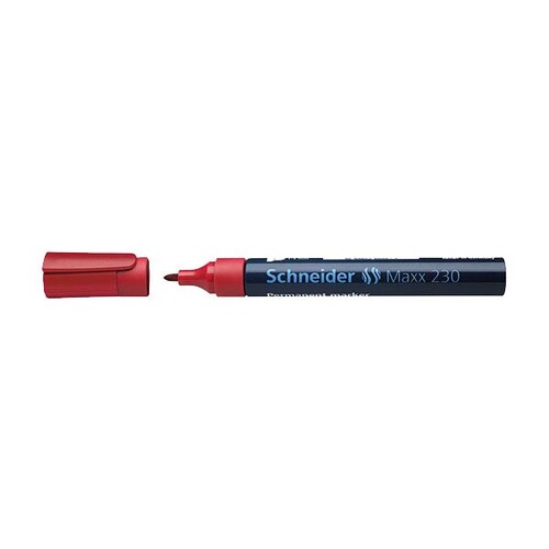 Permanentmarker Maxx 230 1-3mm Rundspitze rot Schneider 123002 Produktbild Front View L