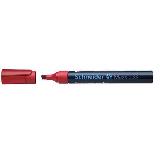 Permanentmarker Maxx 233 1-5mm Keilspitze rot Schneider 123302 Produktbild Front View L