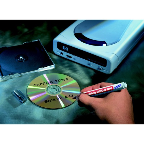 CD/DVD Marker 8500RW 1mm Rundspitze schwarz nonpermanent Edding 4-8500001 Produktbild Additional View 1 L