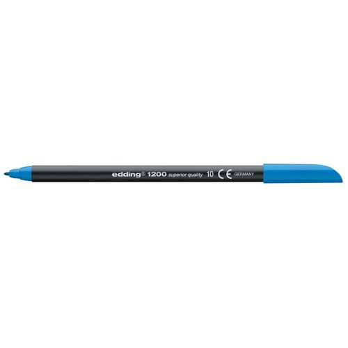Fasermaler 1200 0,5-1mm Rundspitze hellblau Edding 4-1200010 Produktbild