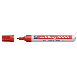 Permanentmarker 3000 1,5-3mm Rundspitze rot Edding 4-3000002 Produktbild
