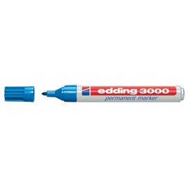 Permanentmarker 3000 1,5-3mm Rundspitze hellblau Edding 4-3000010 Produktbild