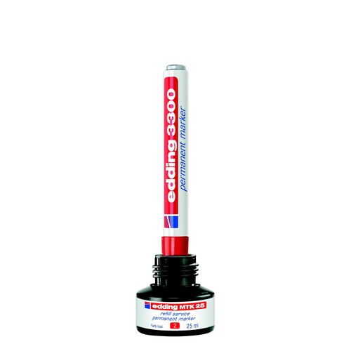 Permanentmarker 3300 1-5mm Keilspitze rot Edding 4-3300002 Produktbild Additional View 3 L