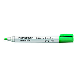 Whiteboardmarker Lumocolor 351 2mm Rundspitze grün trocken abwischbar Staedtler 351-5 Produktbild