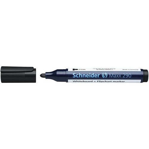 Kombimarker Maxx 290 1-3mm Rundspitze schwarz Schneider 129001 Produktbild Front View L