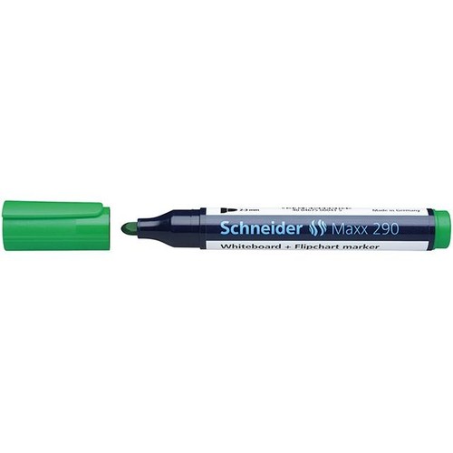 Kombimarker Maxx 290 1-3mm Rundspitze grün Schneider 129004 Produktbild Front View L