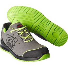 Sicherheitshalbschuh S1P m.  Schnürsenkel / Gr. 39, Grau/Limonengrün Produktbild