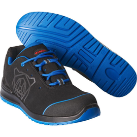 Sicherheitshalbschuh S1P m.  Schnürsenkel / Gr. 39, Schwarz/Kornblau Produktbild