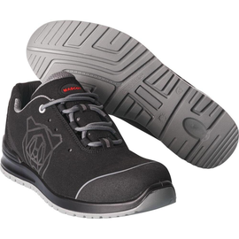 Sicherheitshalbschuh S1P m.  Schnürsenkel / Gr. 45, Schwarz/Hellgrau Produktbild