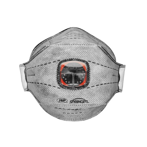 JSP Einwegmaske mit Typhoon Ventil und Aktivkohleschicht / SpringFit 436ML FFP3 (PACK=10 STÜCK) Produktbild