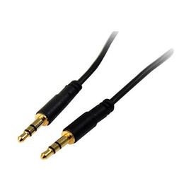 StarTech.com 6 ft Slim 3.5mm Stereo Audio Cable - M/M - 3.5mm Male to Male Audio Cable for your Smar Produktbild