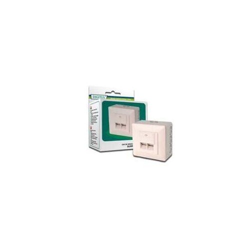DIGITUS CAT 5e, Klasse D, Datendose, geschirmt, Aufputz Produktbild Additional View 1 L
