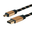 ROLINE Gold - USB-Kabel - Mini-USB, Typ B (M) Produktbild