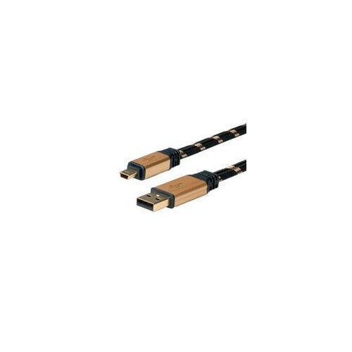 ROLINE Gold - USB-Kabel - Mini-USB, Typ B (M) Produktbild