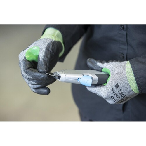 TEGERA 8845 Schnittschutzhandschuh Nylon / Gr. 7 / schwarz-grün-grau Produktbild Additional View 4 L