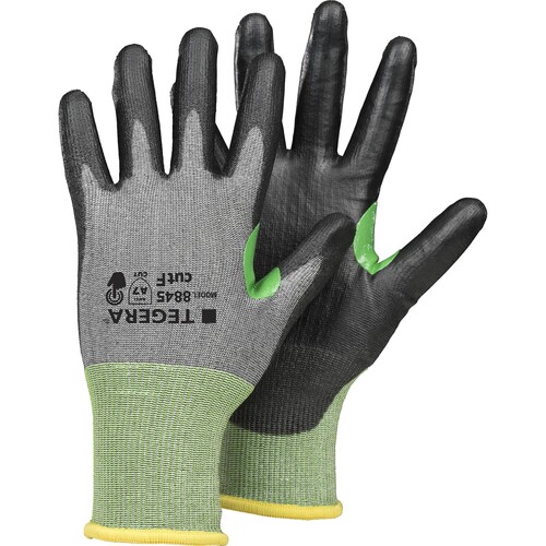 TEGERA 8845 Schnittschutzhandschuh Nylon / Gr. 7 / schwarz-grün-grau Produktbild