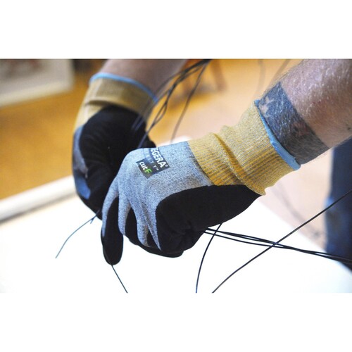 Schnittschutzhandschuh Nylon / Gr. 8 schwarz-gelb / TEGERA Infinity 8815 Produktbild Additional View 7 L