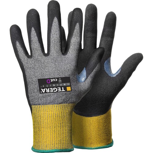 TEGERA Infinity 8807 Schnittschutzhandschuh Nylon / Gr. 7 schwarz-gelb Produktbild