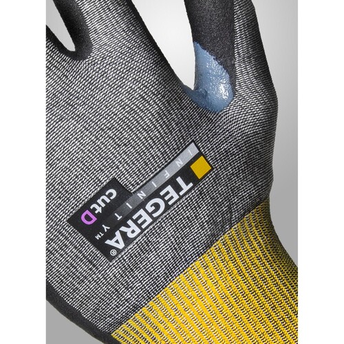 TEGERA Infinity 8807 Schnittschutzhandschuh Nylon / Gr. 9 schwarz-gelb Produktbild Additional View 1 L
