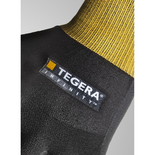 Montagehandschuh Nitril Nylon / Gr. 5 schwarz-gelb / TEGERA Infinity 8801 Produktbild Additional View 1 L