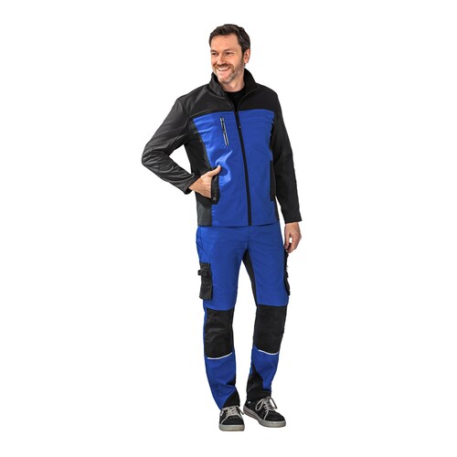Planam Herren-Hybridjacke Norit / Gr. 48 , kornblumenblau/schwarz Produktbild Additional View 4 L